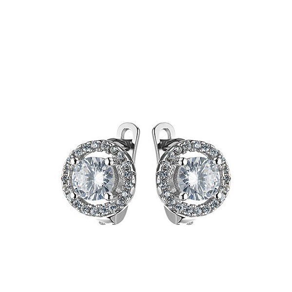 Серьги Фиделис - Серебро 925, Фианит (арт. FYE7190)