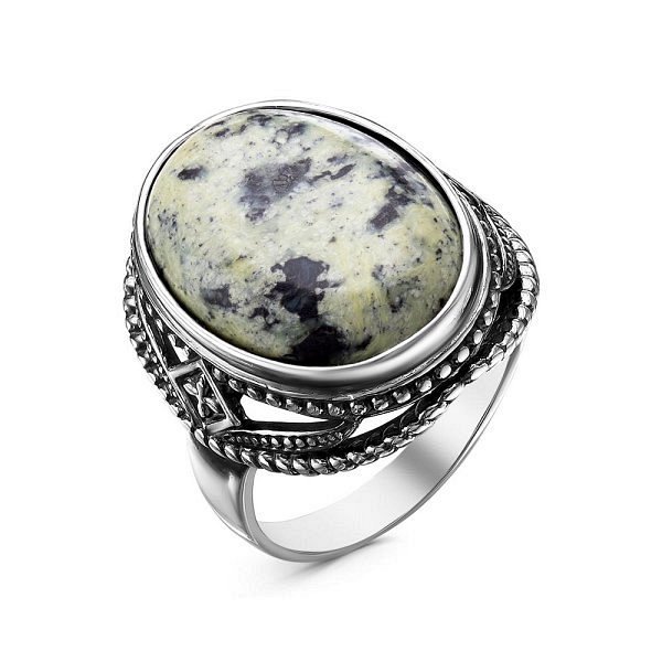 Кольцо Красная пресня - Серебро 925, Змеевик (арт. 23312594з)