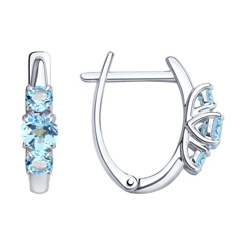 Серьги SOKOLOV - Серебро 925, Топаз (арт. 92022934)