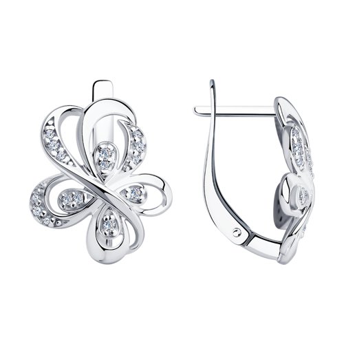 Серьги Diamant - Серебро 925, Фианит (арт. 94-120-00758-1)