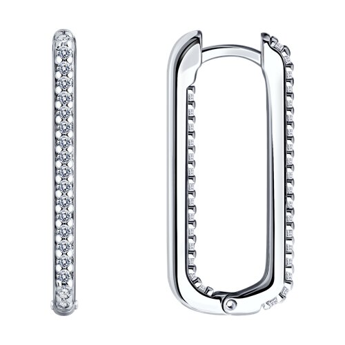 Серьги SOKOLOV - Серебро 925, Фианит (арт. 94025942)