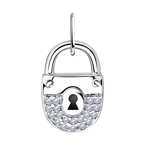 Подвеска Diamant - Серебро 925, Фианит, Эмаль (арт. 94-130-01000-1)