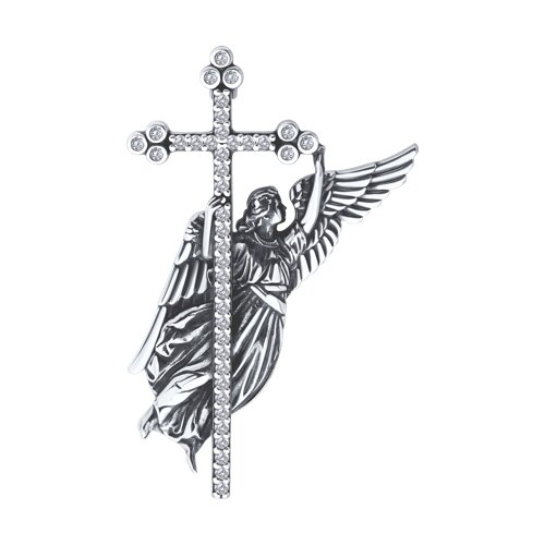 Брошь Diamant - Серебро 925, Фианит (арт. 95-140-02336-1)