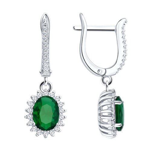 Серьги SOKOLOV - Серебро 925, Фианит (арт. 94027182-91)