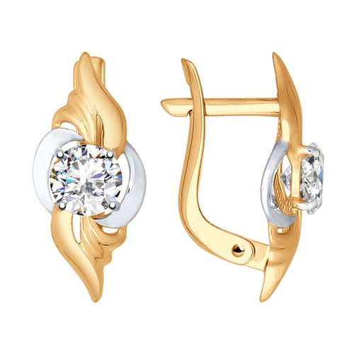 Серьги SOKOLOV - Золото 375, Фианит (арт. 027370-4)