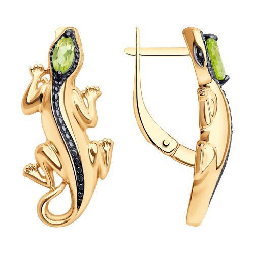 Серьги SOKOLOV - Серебро 925, Хризолит (арт. 92022605)