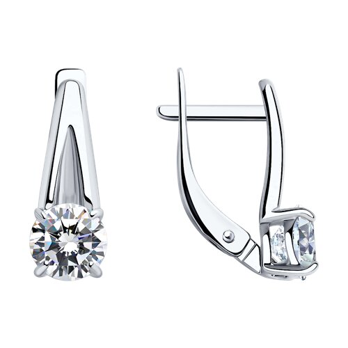 Серьги SOKOLOV - Серебро 925, Фианит (арт. 94023417)