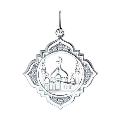 Подвеска SOKOLOV - Серебро 925, Фианит (арт. 94031245)