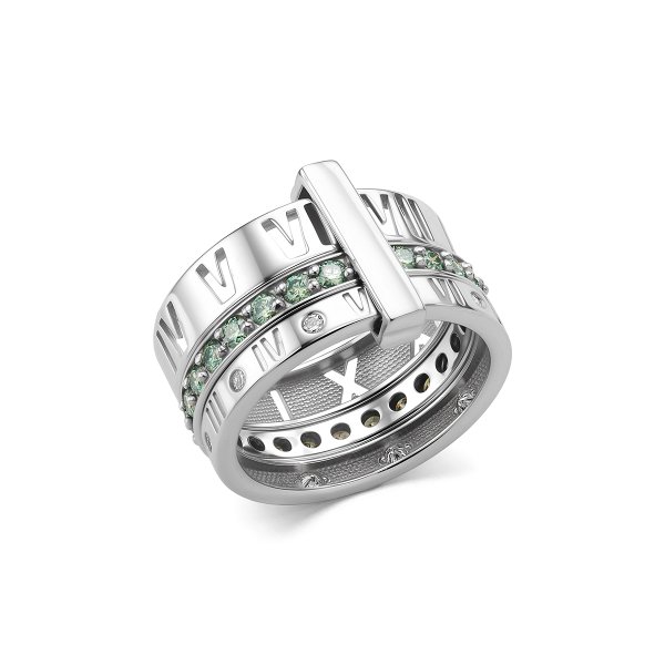 Кольцо Дар - Серебро 925, Синтетический муассанит (арт. К-2396рс16139128)