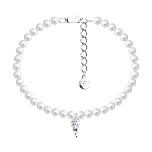 Браслет SOKOLOV - Серебро 925, Жемчуг имитация (арт. 94050981)