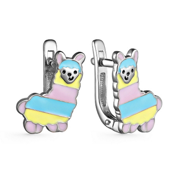 Серьги Мириада - Серебро 925, Эмаль (арт. 901022334)