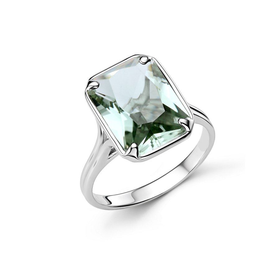 Кольцо Дар - Серебро 925, Празиолит (арт. К-5217рс412)