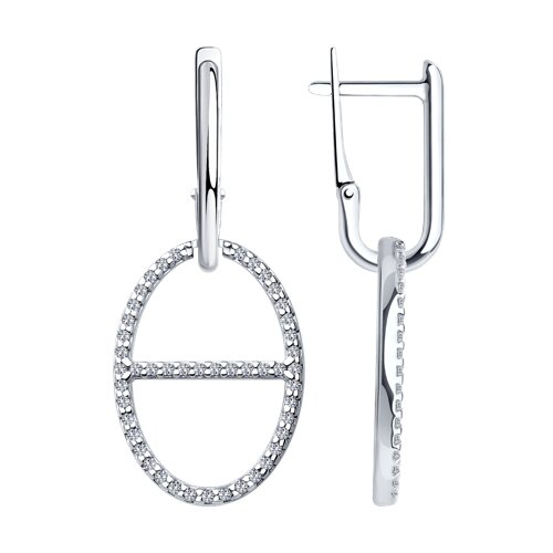 Серьги SOKOLOV - Серебро 925, Фианит (арт. 94025792)