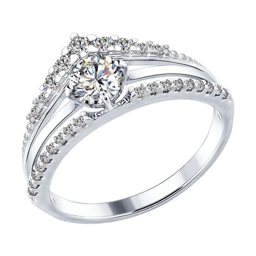 Кольцо SOKOLOV - Серебро 925, Фианит (арт. 94012282)