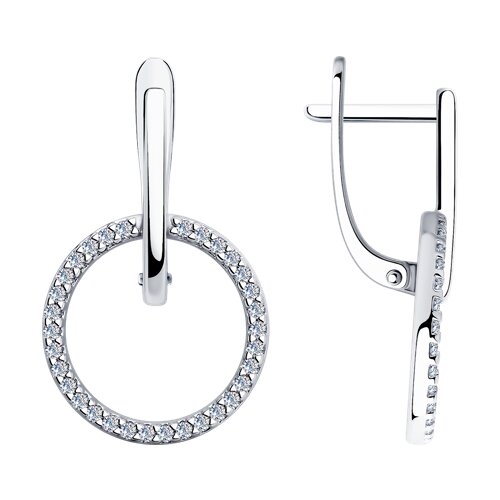 Серьги SOKOLOV - Серебро 925, Фианит (арт. 94025875)