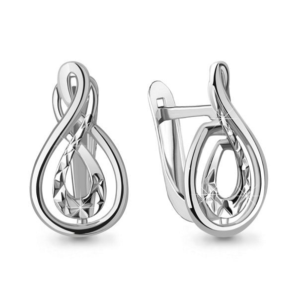 Серьги Аквамарин - Серебро 925 (арт. 31615.5)