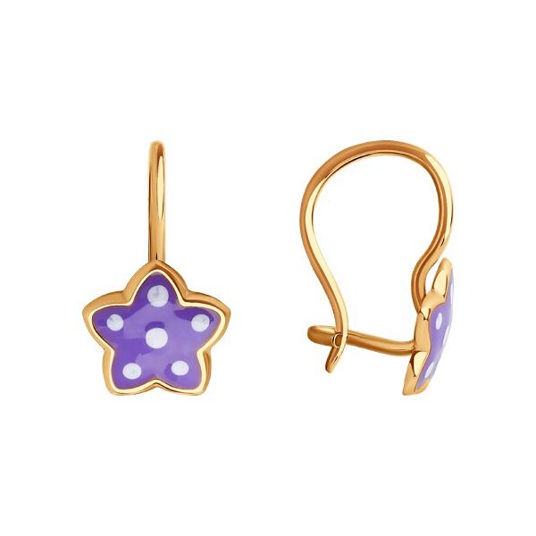 Серьги SOKOLOV - Золото 585, Эмаль (арт. 0200066)