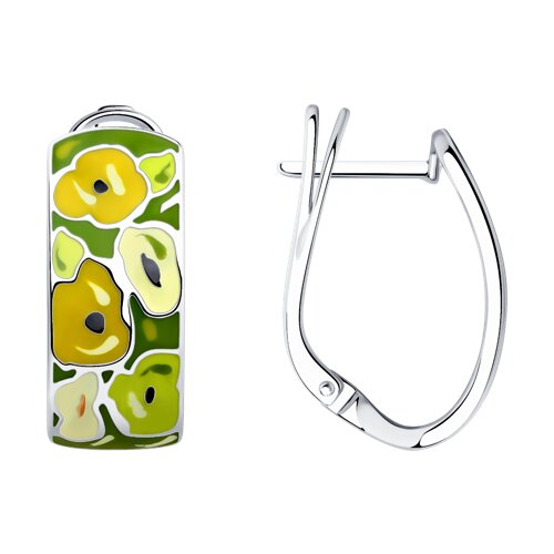 Серьги SOKOLOV - Серебро 925, Эмаль (арт. 94026000)