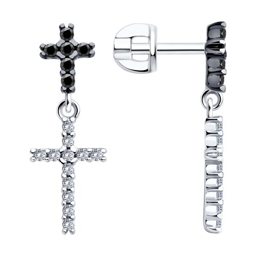 Серьги SOKOLOV - Серебро 925, Фианит (арт. 94026449)