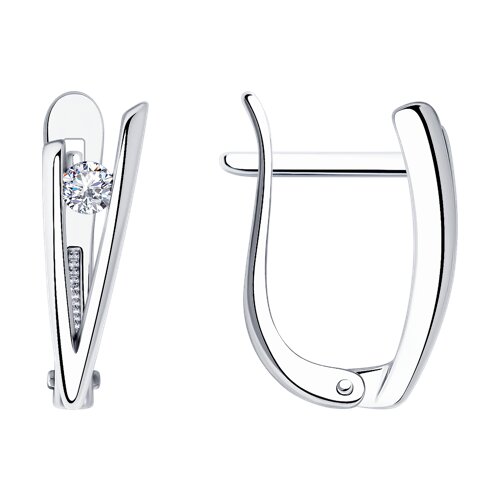 Серьги SOKOLOV - Серебро 925, Фианит (арт. 94025335)