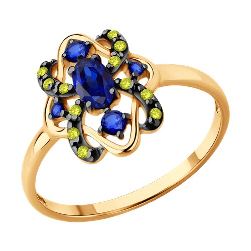 Кольцо SOKOLOV - Серебро 925, Сапфир (арт. 62010013)