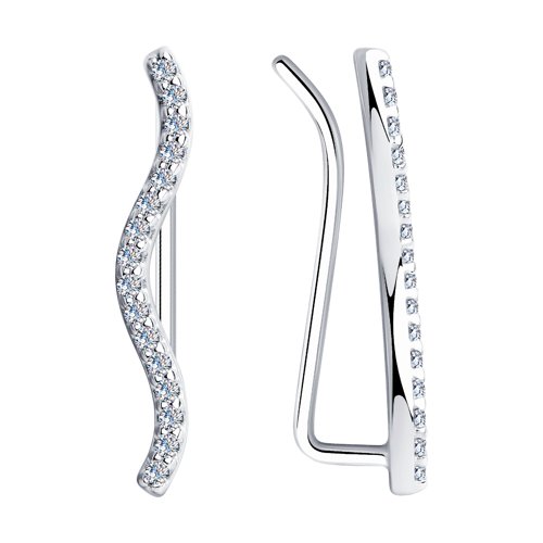 Серьги SOKOLOV - Серебро 925, Фианит (арт. 94023860)