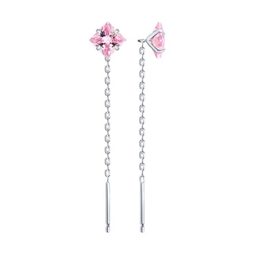 Серьги SOKOLOV - Серебро 925, Фианит (арт. 94027670-91)