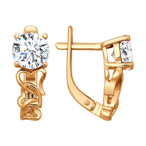 Серьги SOKOLOV - Серебро 925, Фианит (арт. 93020367)