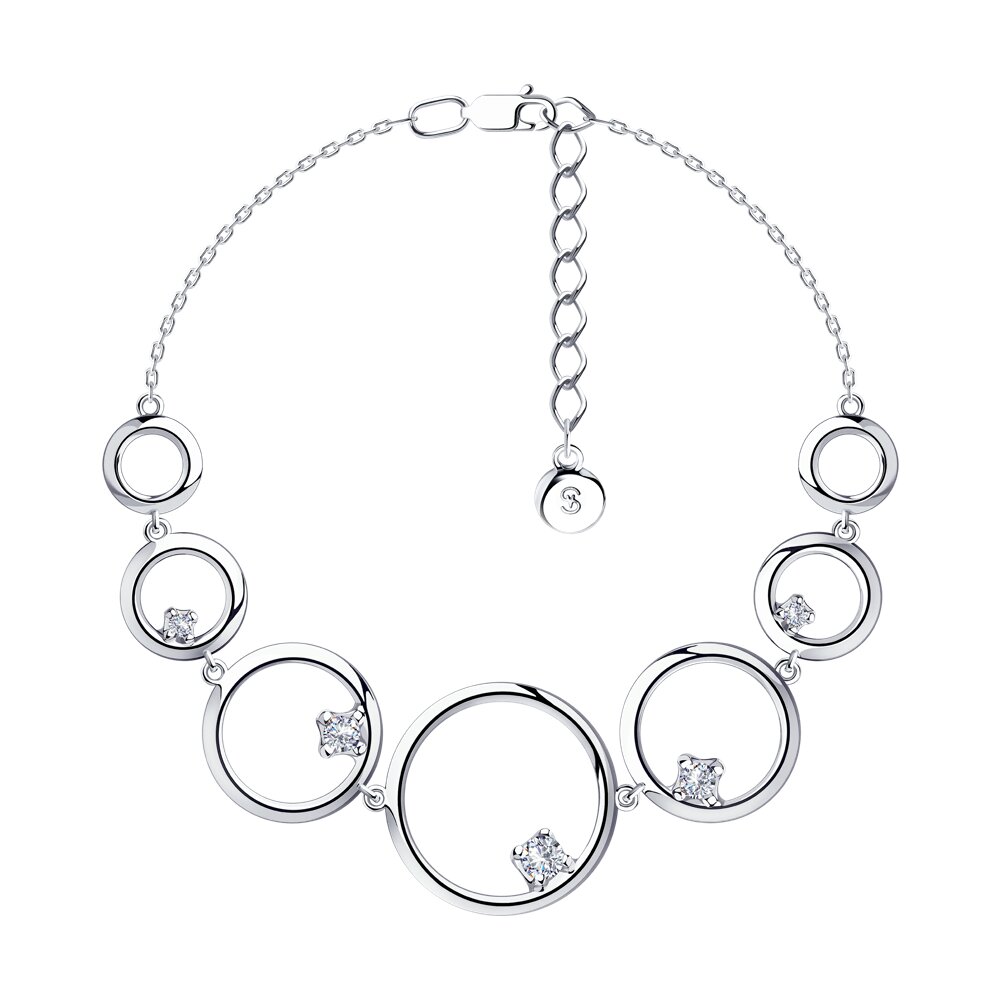 Браслет SOKOLOV - Серебро 925, Фианит (арт. 94050566)