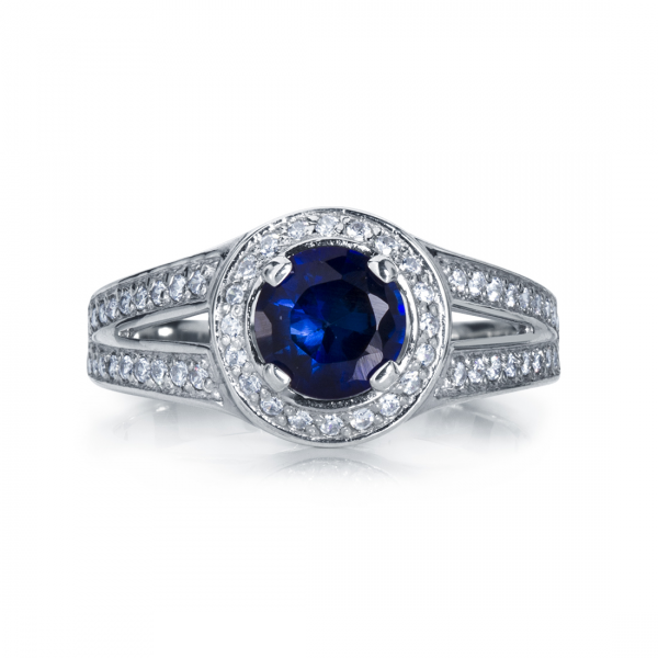 Кольцо Platinum Lab. - Платина 950, Сапфир (арт. ПК-060С-01)