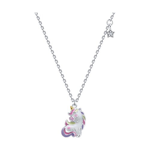 Колье SOKOLOV - Серебро 925, Фианит, Эмаль (арт. 94071537)