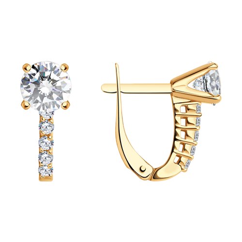 Серьги SOKOLOV - Серебро 925, Фианит (арт. 93020037)