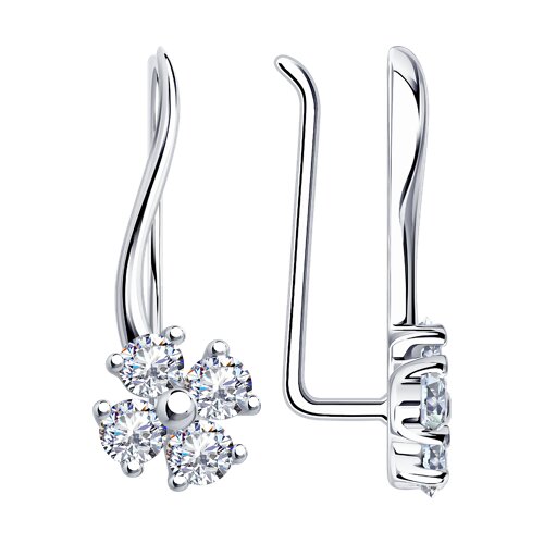 Серьги SOKOLOV - Серебро 925, Фианит (арт. 94024798)