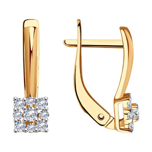 Серьги SOKOLOV - Золото 375, Фианит (арт. 029818-4)