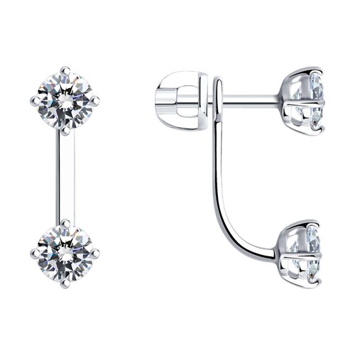 Серьги SOKOLOV - Серебро 925, Фианит (арт. 94026005)