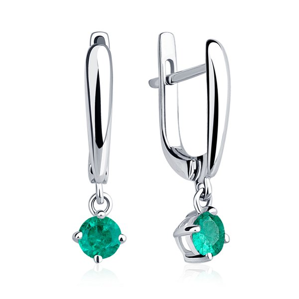 Серьги Platinum Lab. - Платина 950 (арт. ПС-086И-01)