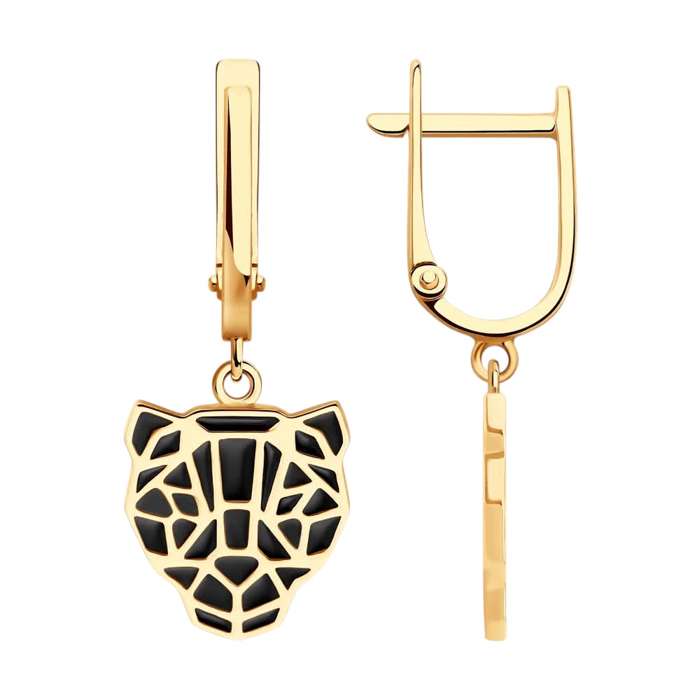 Серьги SOKOLOV - Золото 585, Эмаль (арт. 0200557)