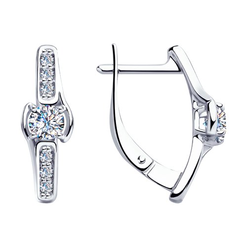 Серьги SOKOLOV - Серебро 925, Фианит (арт. 94023462)