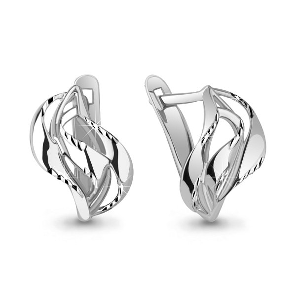 Серьги Аквамарин - Серебро 925 (арт. 31323.5)