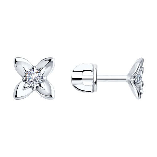 Серьги SOKOLOV - Серебро 925, Фианит (арт. 94025994)