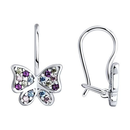 Серьги SOKOLOV - Серебро 925, Фианит (арт. 94026038)