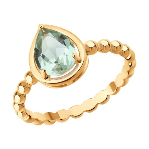 Кольцо SOKOLOV - Серебро 925, Празиолит (арт. 92014694)