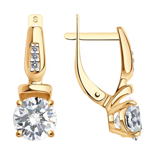 Серьги SOKOLOV - Серебро 925, Фианит (арт. 93020880)