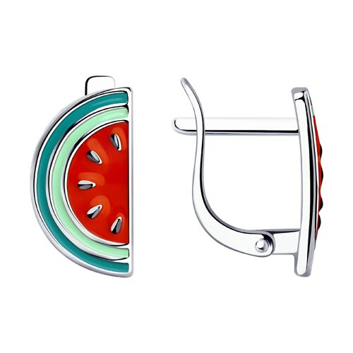 Серьги SOKOLOV - Серебро 925, Эмаль (арт. 94024096)