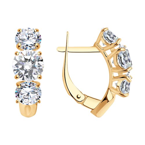 Серьги SOKOLOV - Серебро 925, Фианит (арт. 93020888)