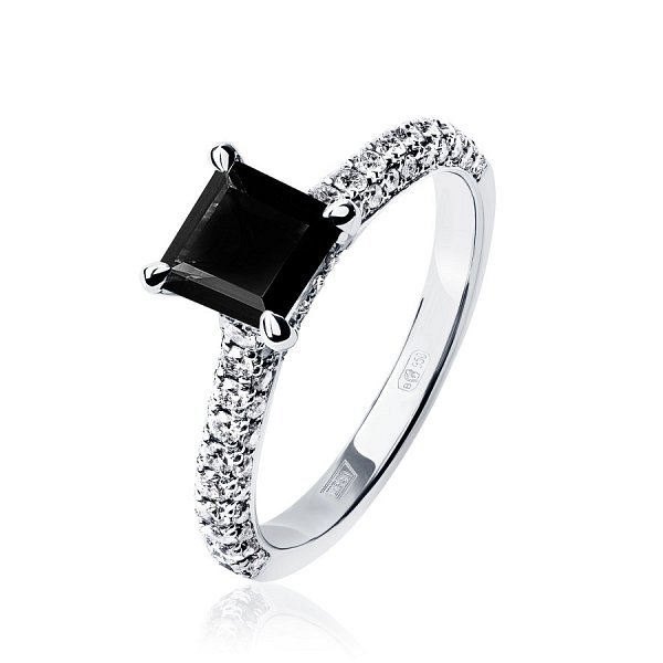 Кольцо Platinum Lab. - Платина 950 (арт. ПК-067Ч-01)