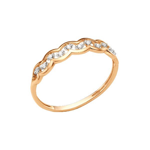 Кольцо ЮФ Династия - Золото 375, Фианит (арт. 000671-5102)