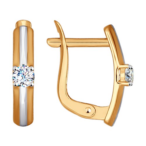 Серьги SOKOLOV - Золото 375, Фианит (арт. 027139-4)