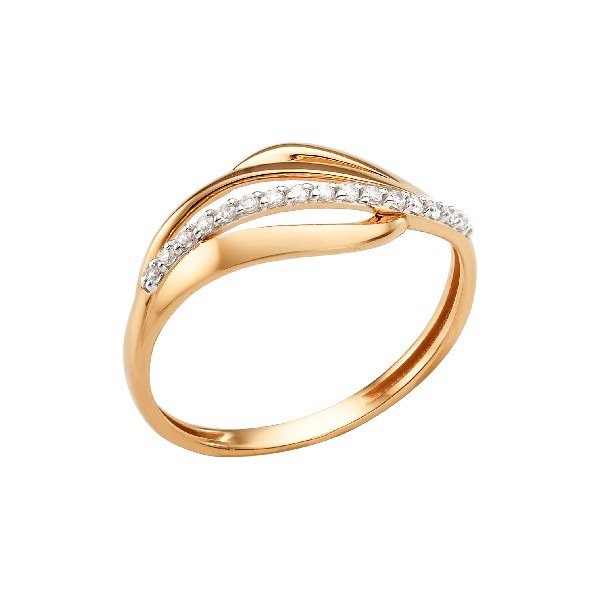 Кольцо ЮФ Династия - Золото 585, Фианит (арт. 001921-1102)