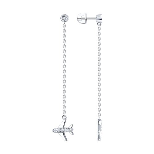 Серьги SOKOLOV - Серебро 925, Фианит (арт. 94026736)